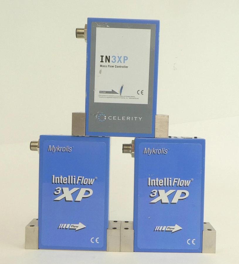 Used Celerity Mykrolis IN3XP Mass Flow Controller MFC AASGD40W1 AAKGD300 Lot of 7