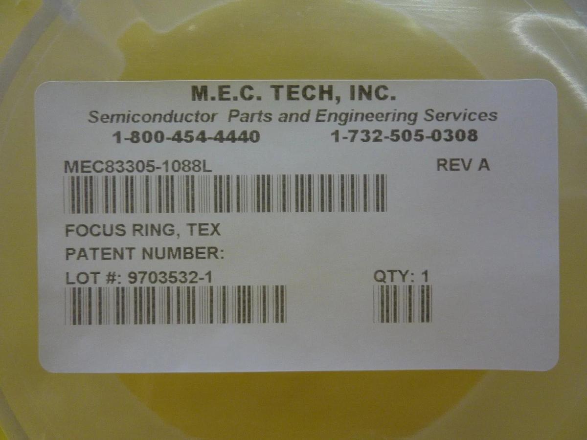 M.E.C. Tech MEC83305-1088L Focus Ring TEX Rev.A Reseller Lot of 3 New Surplus