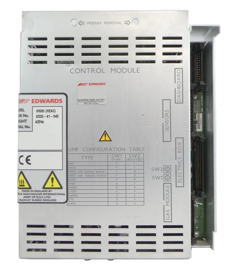 Used Edwards A533-41-945 Vacuum Pump Control Module iH600 (HEAC) Working Surplus