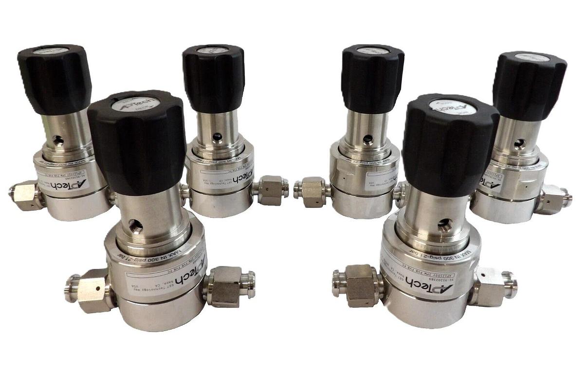 Used APTech 91-91202389 Diaphragm Valve AP1210SV 2PW FV8 FV8 FC Lot of 6 Working