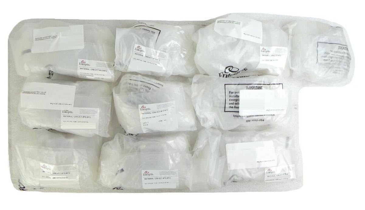 Entegris CR8-2CT-8FS-MT2 2-Way 1/2" Pneumatic Valve CR8 Series Lot of 10 New