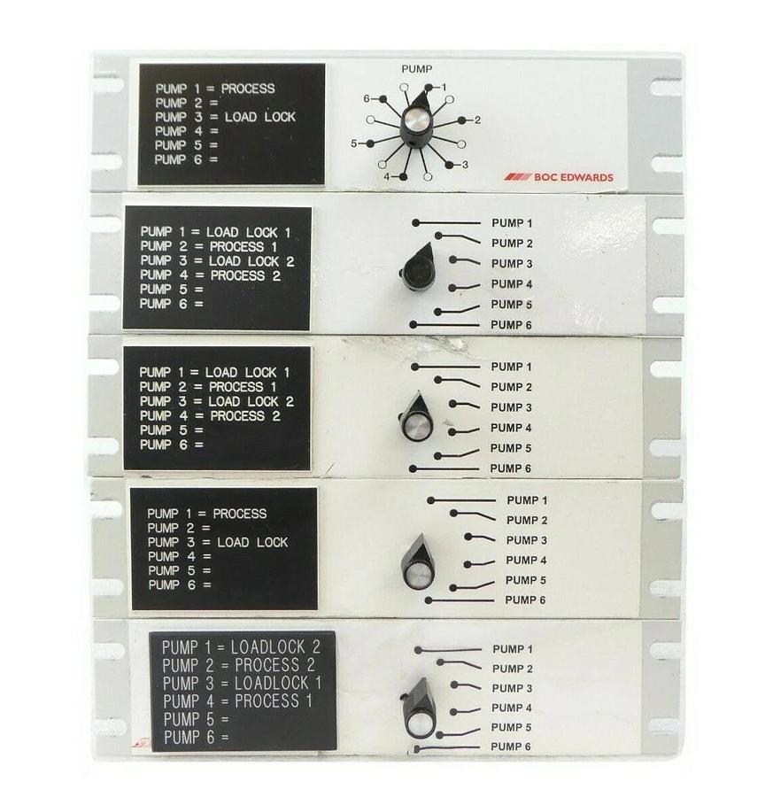 Used Edwards NGU078000P 6-Pump Vacuum Pump Switch Box 6XPDM Reseller Lot of 5 Working