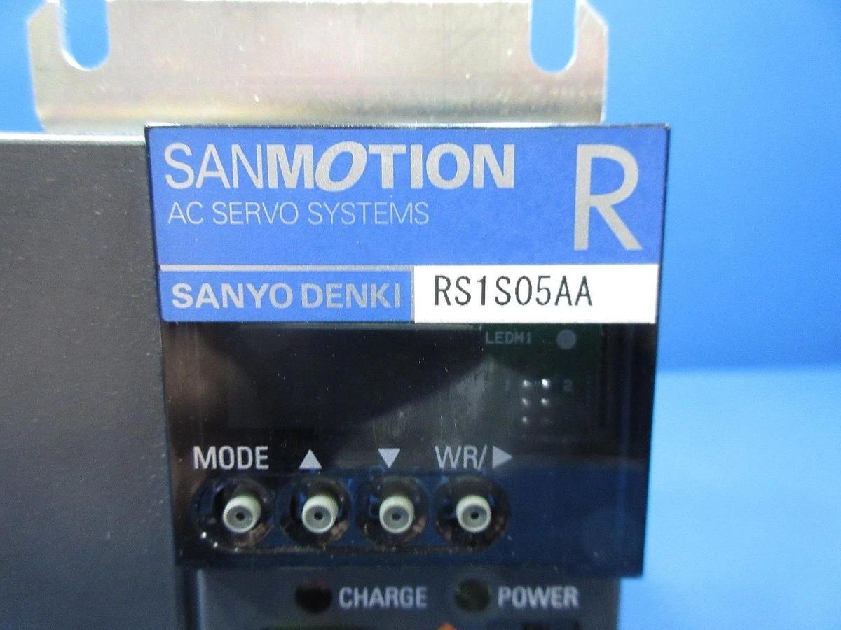 Used Sanyo Denki RS1S05AA AC Servo Drive RS1S05AA0HF08P1L SANMOTION R T-3044SS Used