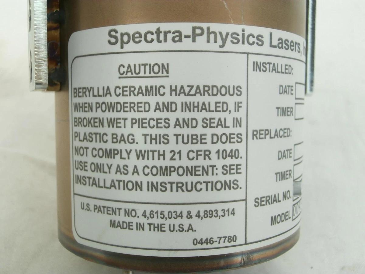 Used Spectra-Physics 0093-1209 Plasma Tube Laser KLA-Tencor 780-062873-000 Untested