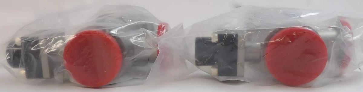 MKS Instruments LPV2-40-AK-225-CNVNH Pneumatic Right Angle Valve Lot of 2 New