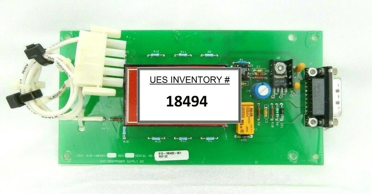 Used Lam Research 810-190402-001 ESC 5kV Power Supply Board PCB Continuum Spare