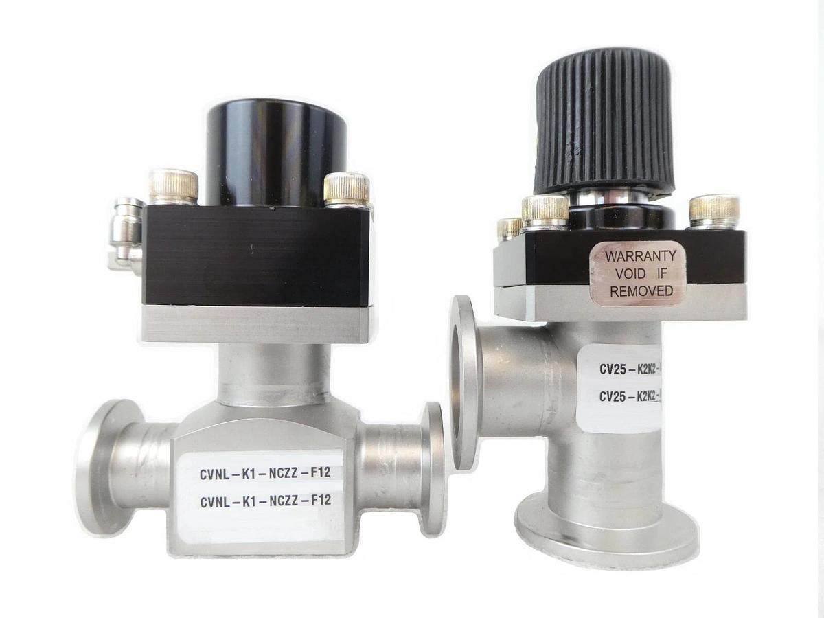 Used MKS Instruments Cv Isolation Valve Set of 2 CVNL-K1-NCZZ-F12 CV25-K2K2-MKVV