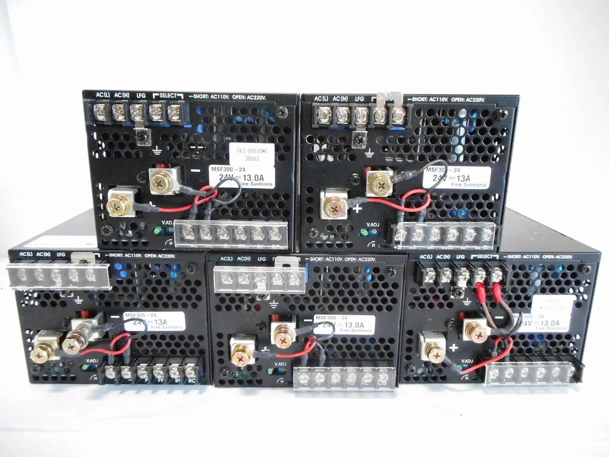 Used Fine Suntronix MSF300-24 Power Supply Reseller Lot of 5 Used Working