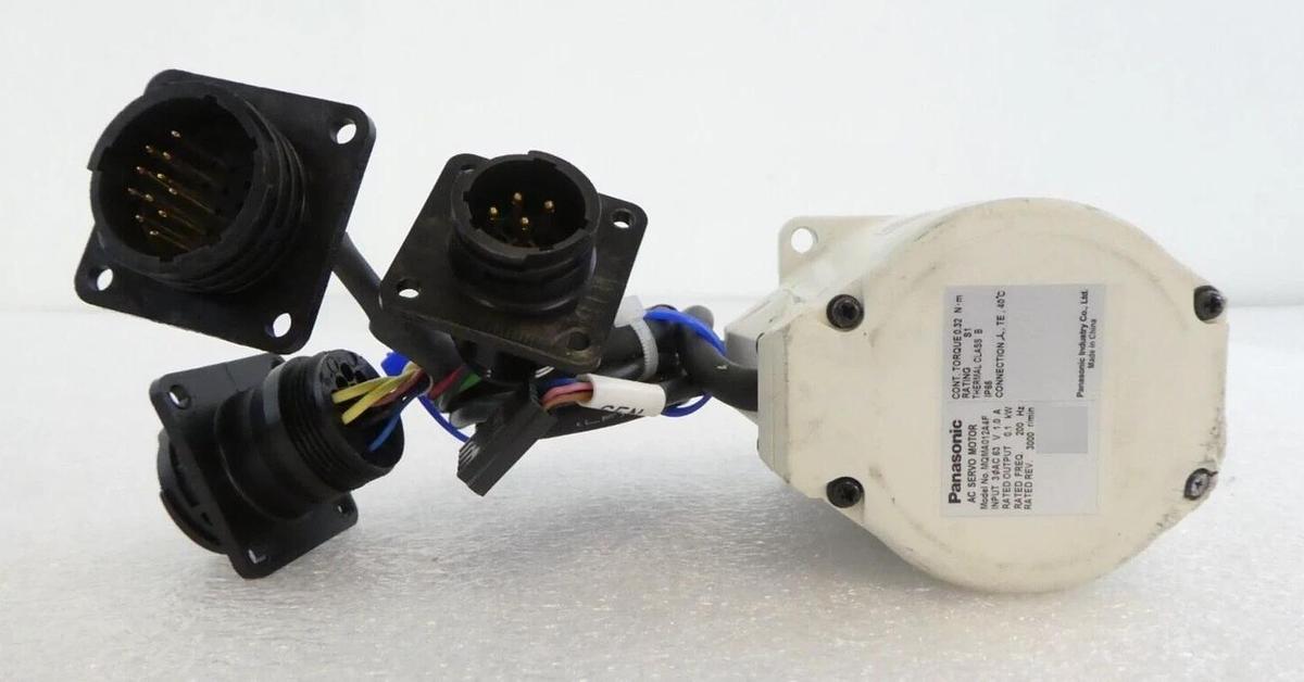 Used Panasonic MQMA012A4F AC Servo Motor Reseller Lot of 4 Working Surplus