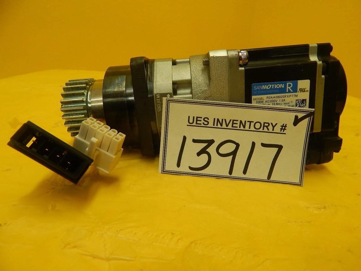Used Sanyo Denki R2AA06020FXP77M AC Servo Motor Sumitomo ANFX-P110F-2RL3-9 Used
