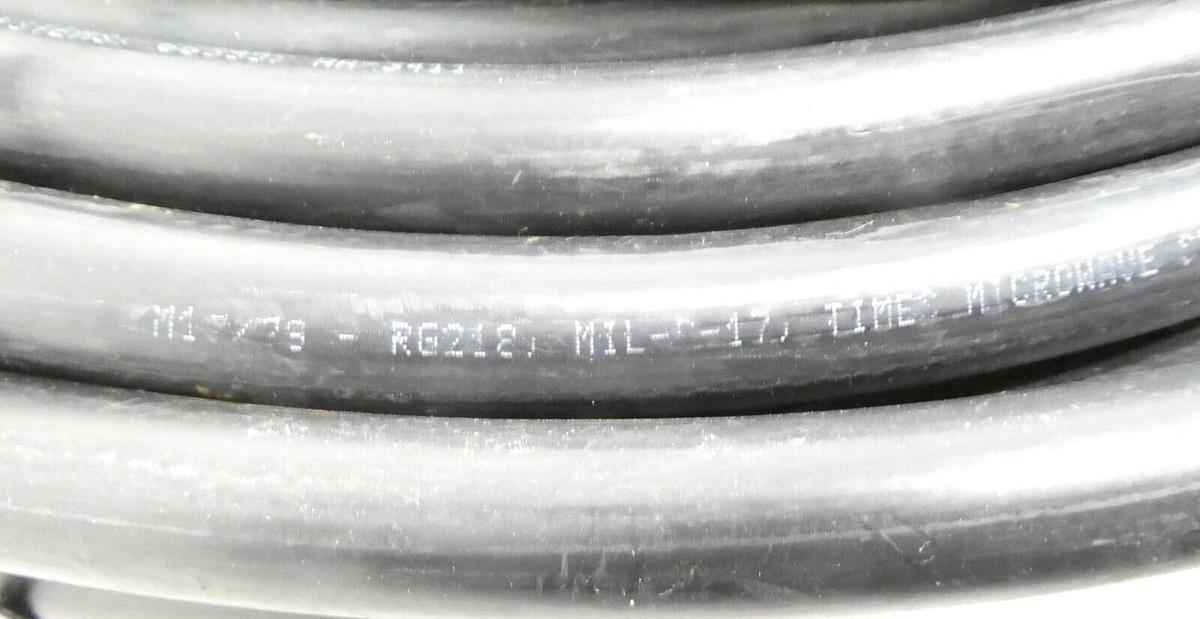 Used Microwave Systems M17/79-RG218 RF Coaxial Cable RF Working Surplus