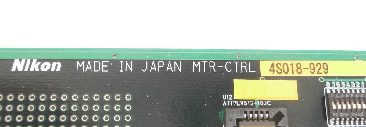 Used Nikon 4S018-929 Motor Control Board PCB MTR-CTRL NSR System Working Surplus