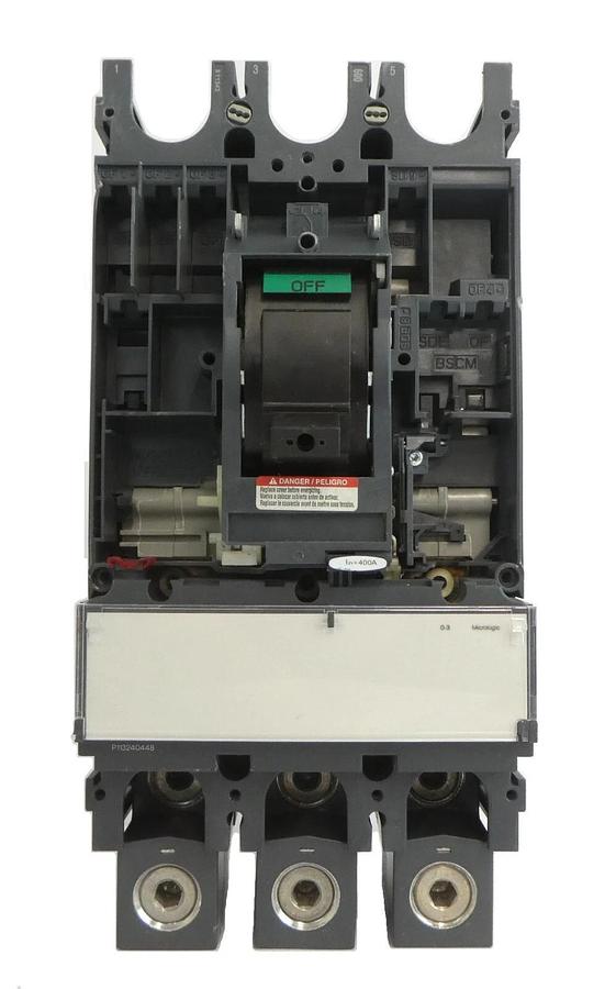 Used Schneider Electric LGL36000S40X Circuit Breaker PowerPact LG 400 Working