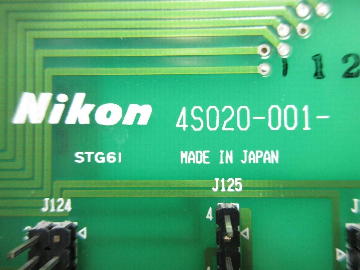 Used Nikon 4S020-001 Interface Board PCB STG61 NSR-1755G7A Step-and-Repeat Used