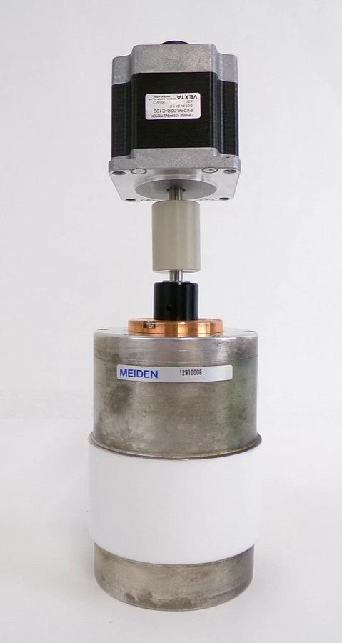 Used Meiden 12910008 12910009 Variable Vacuum Capacitor Lot of 2 Working