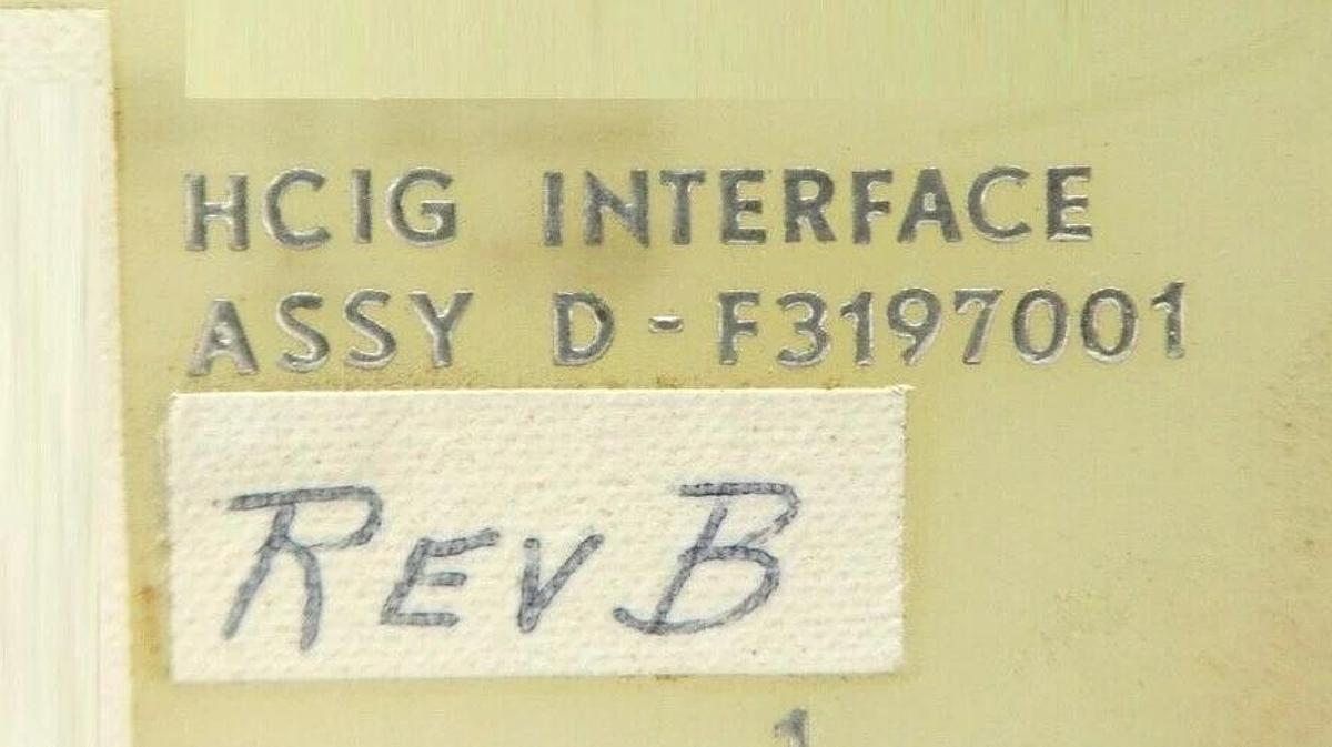 Used Varian Semiconductor VSEA D-F3197001 HCIG Interface PCB Card Rev. B Working