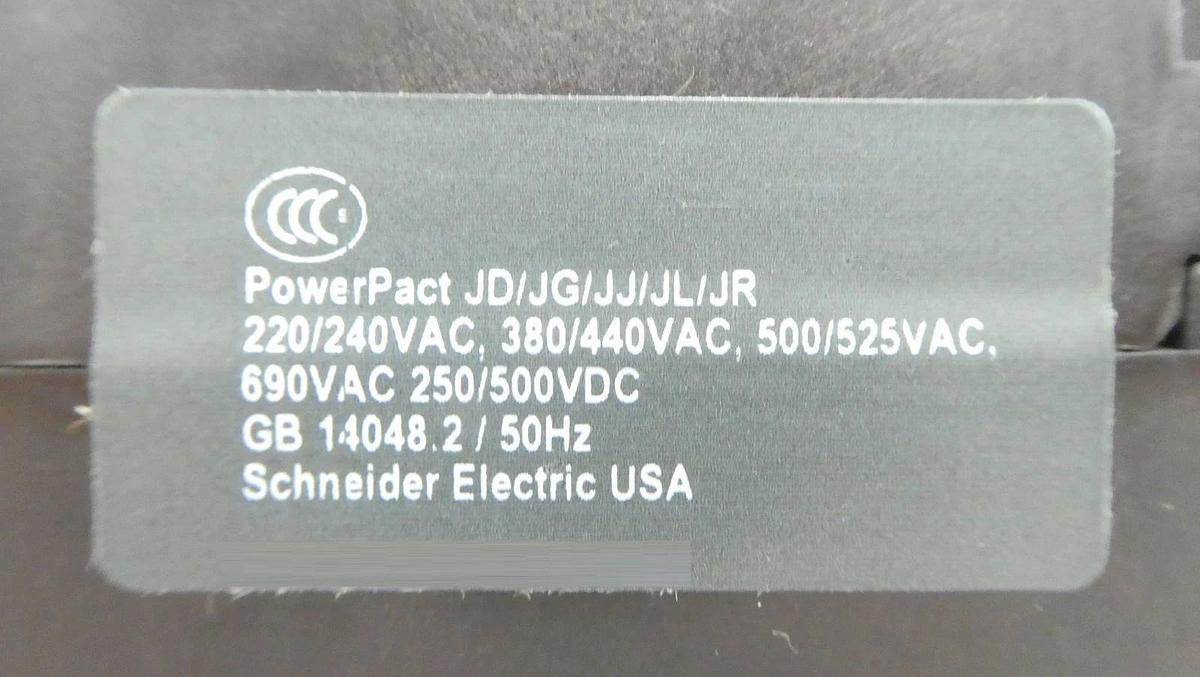 Square D JDF36225UK Circuit Breaker PowerPact JD 250 Schneider New Surplus