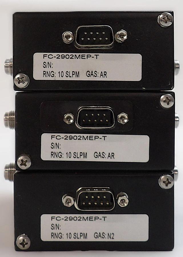 Used Tylan FC-2902MEP-T Mass Flow Controller MFC 2900 Series Lot of 3 Working