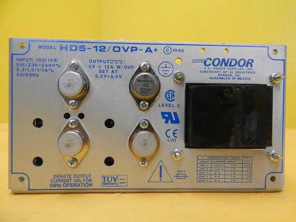 Used Condor HE2-18-A+ Power Supply HE5-18/OVP-A+ HCBB105W-A+ HCC15-3-A+ Lot of 5 Used
