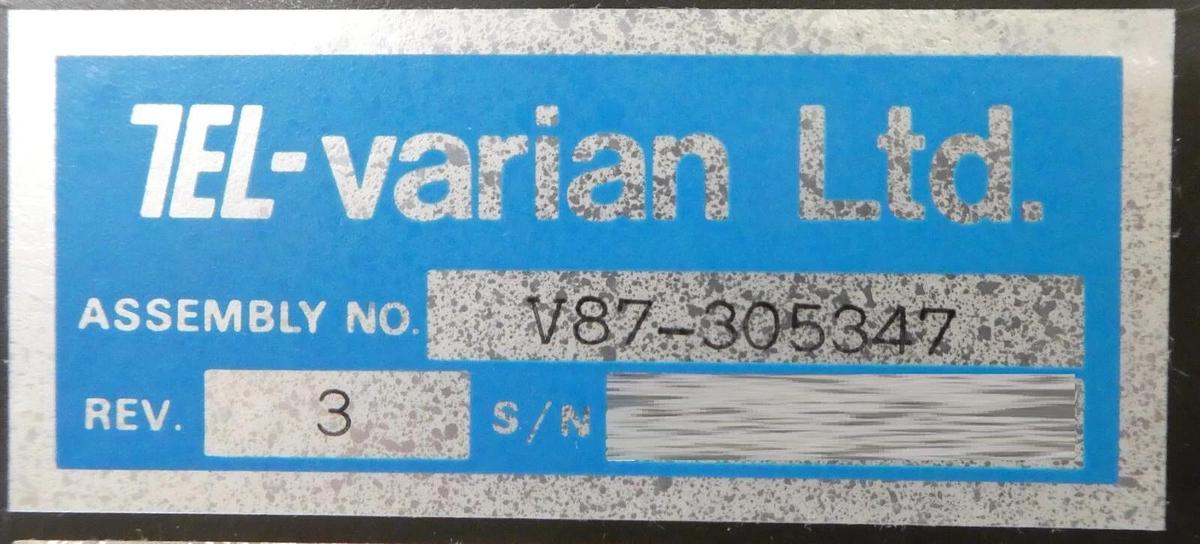 Used TVL TEL-Varian V87-305347 R.H Control Box PCB V81-301060-B V81-301061-X Working