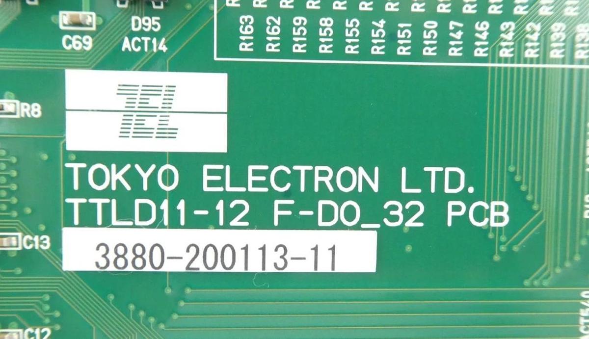 Used TEL Tokyo Electron 3880-200113-11 TTLD11-12 F-DO_32 PCB 3895-120809-11 Working