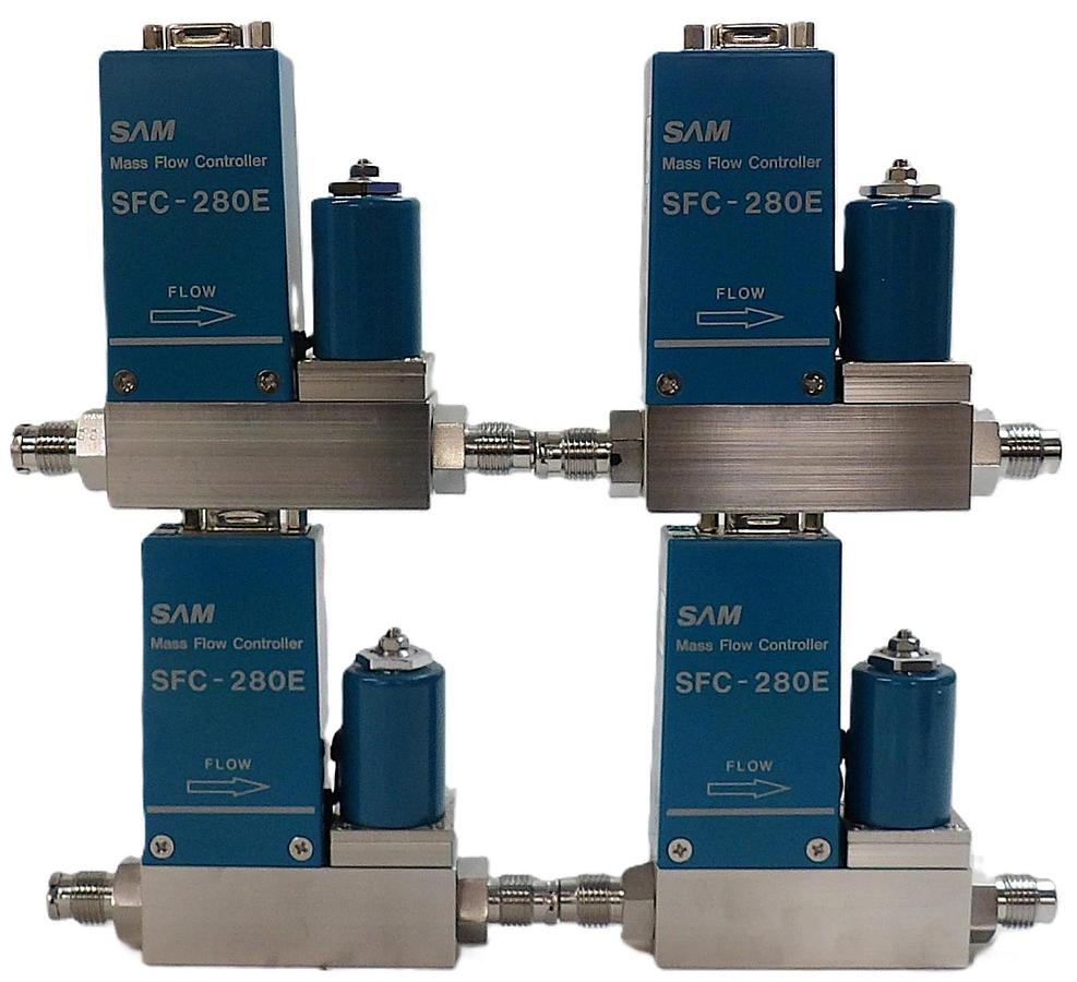 Used SAM Hitachi SFC280ERC-4V Mass Flow Controller MFC Lot of 4 Working