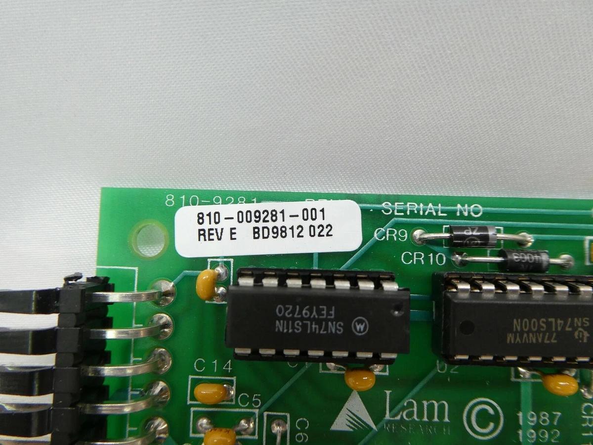 Used Lam Research 810-009281-001 Gap Driver Board PCB 710-9281-1 810-9281 As-Is