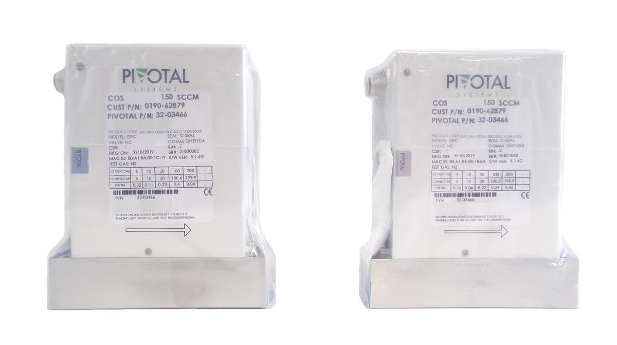 Pivotal Systems 32-03466 Mass Flow Controller MFC AMAT 0190-62879 Lot of 2 New