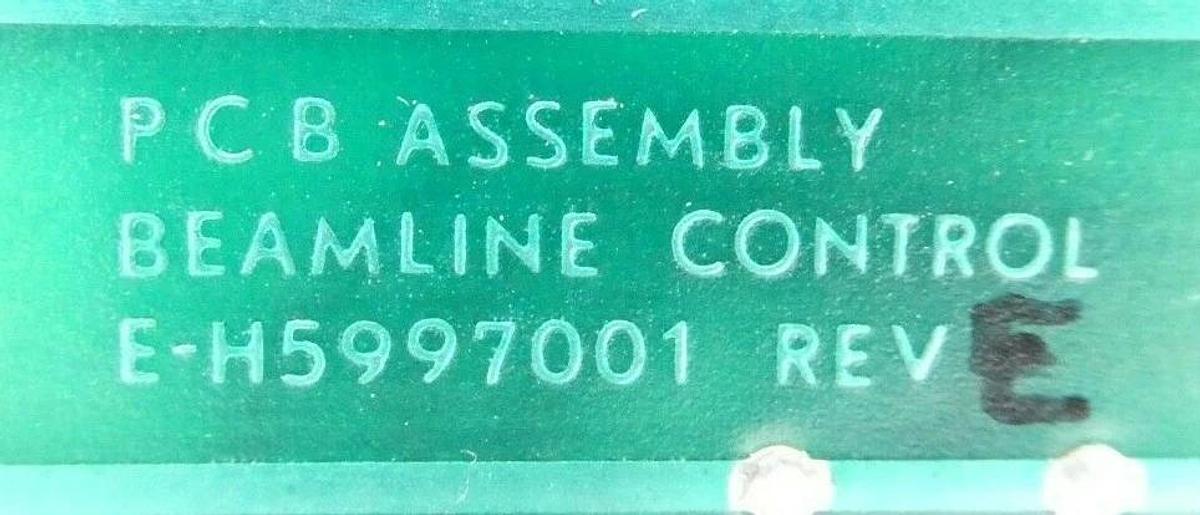Used Varian Semiconductor VSEA E-H5997001 Beam Line Control PCB Card Rev. E Working