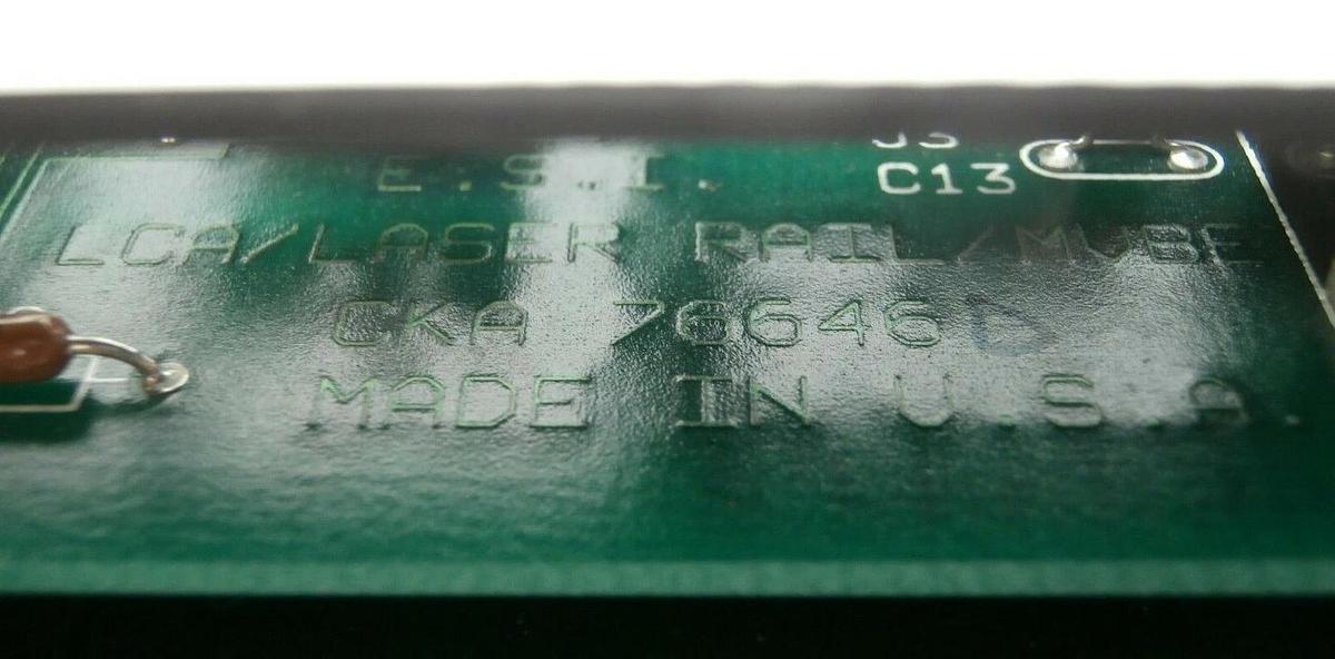 Used ESI Electro Scientific Industries LCA Laser Rail MVBE Shutter CKA 76646 73140