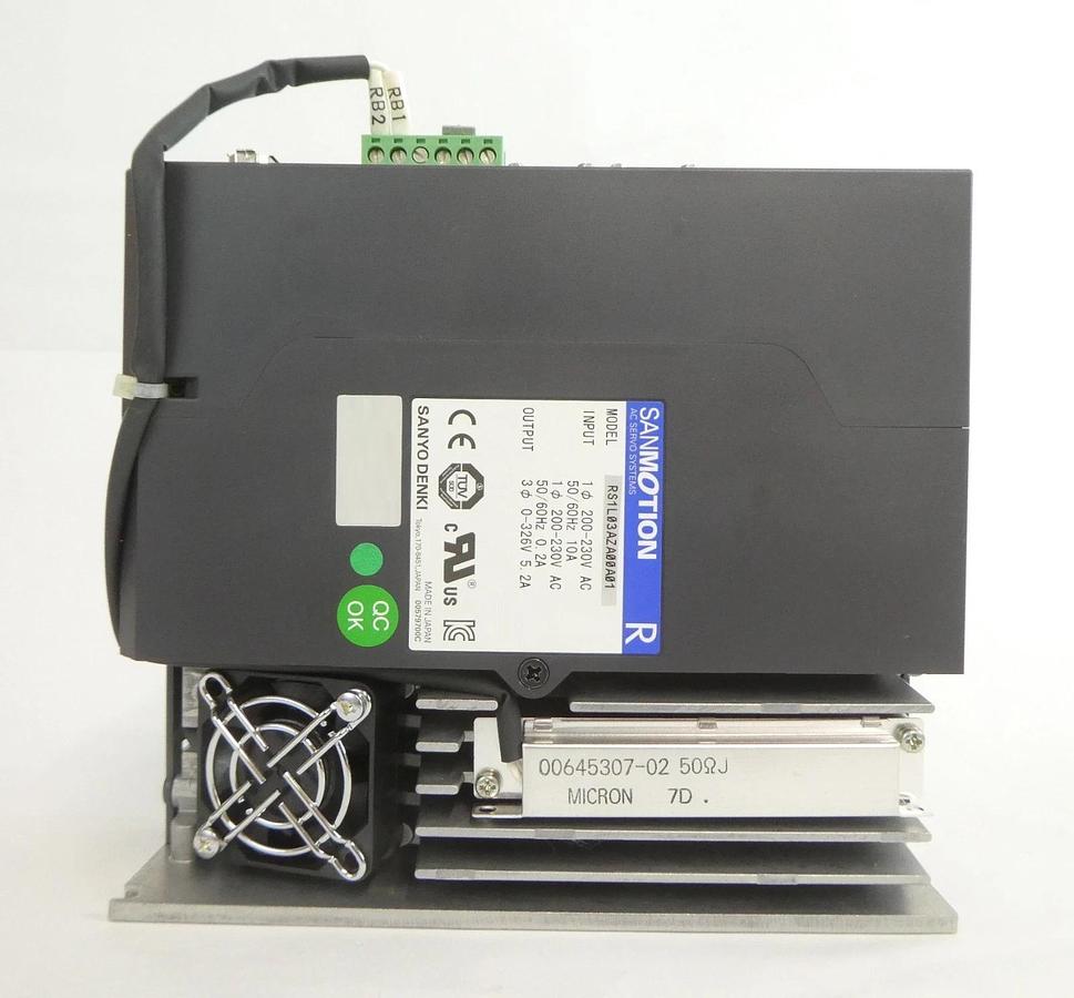 Used Sanyo Denki RS21L03AZA00A01 Servo Drive SANMOTION R Reseller Lot of 2 Working
