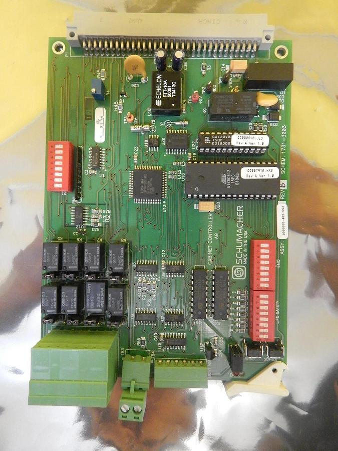 Used Schumacher 1000000-462-002 Cabinet Controller PCB Card 1731-3003 Used Working