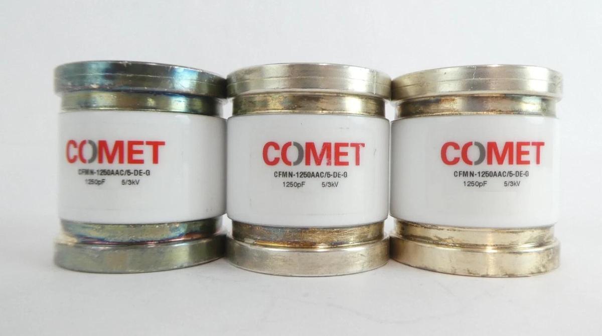 Used Comet CFMN-1250AAC/5-DE-G Fixed Vacuum Capacitor Lot of 7 Working Surplus