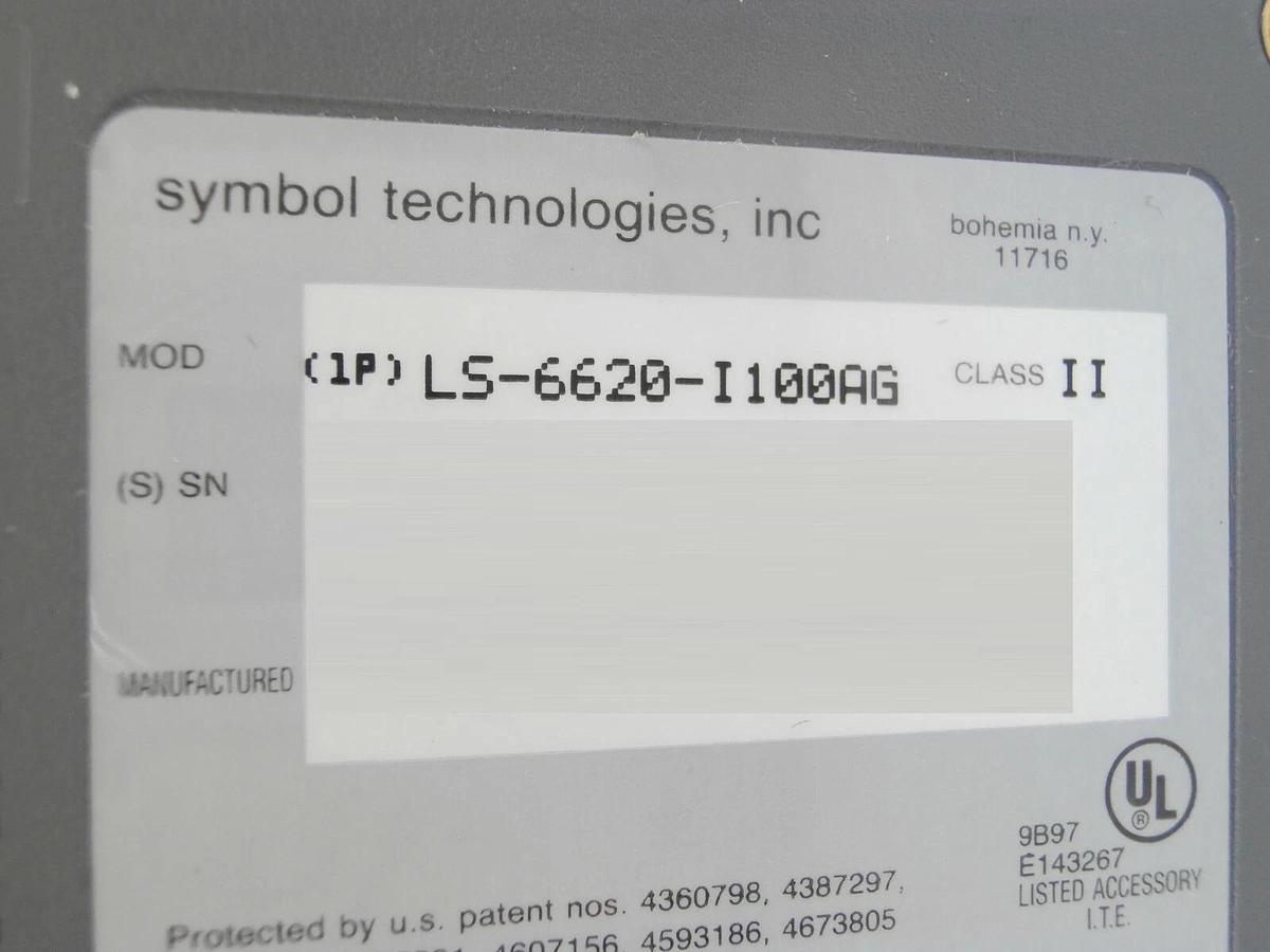 Used Symbol LS Series Barcode Reader LS-1220-I219A LS-6620-I100AG Lot of 3 Working