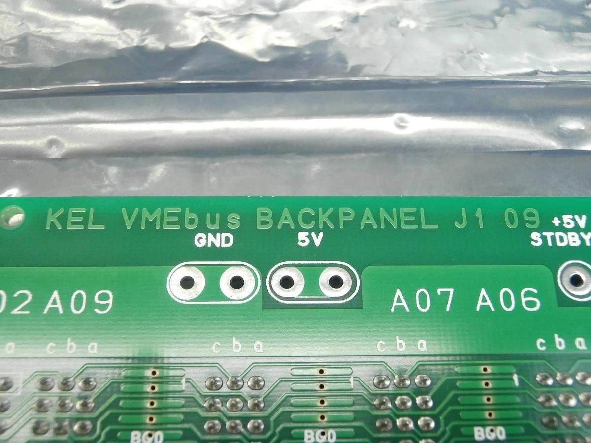 Used KEL VMEbus BACKPANEL J1 09 Backplane PCB Board Used Working