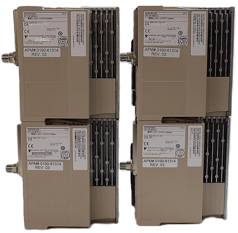 Used Yaskawa Electric SGDV-R90AE1AY896AB Servo Drive SERVOPACK Lot of 4 Working