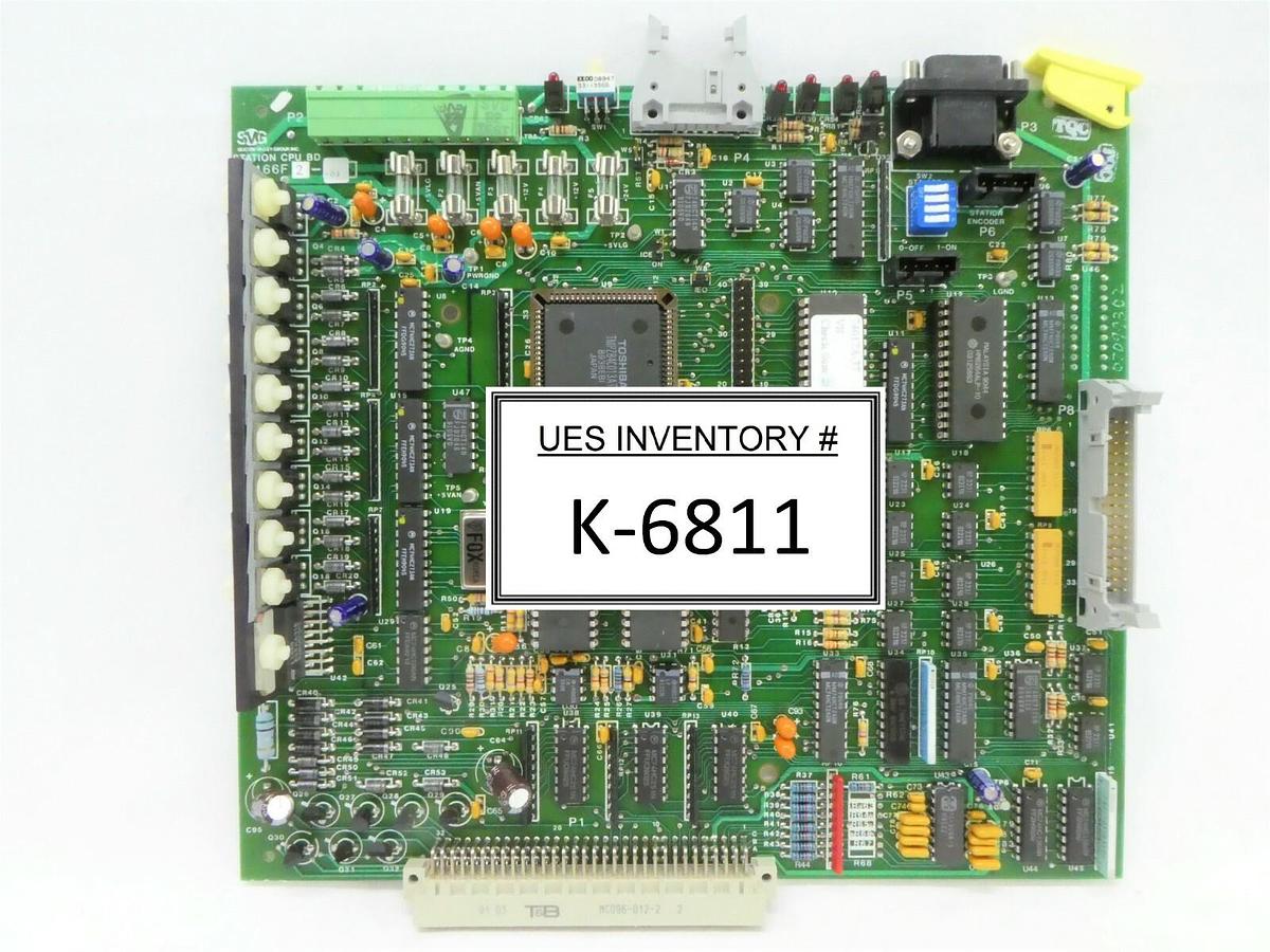 Used SVG Silicon Valley Group 80166F2-01 VB Station CPU BD PCB Card 90S DUV Working