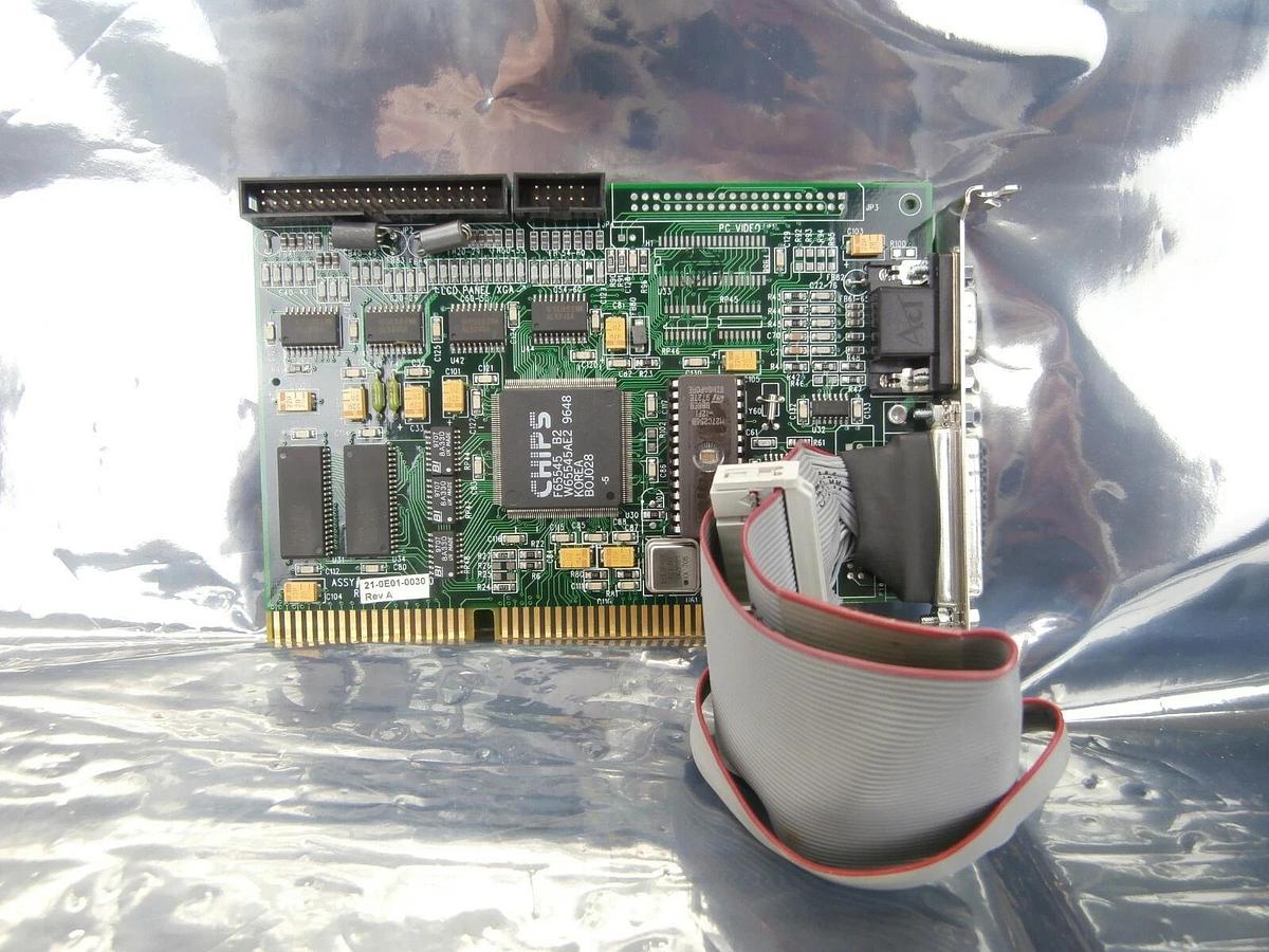 Used Dolch Computer Systems 21-0E01-0030 ISA Video PCB Card 22-1001-0150 SVG 90S Used