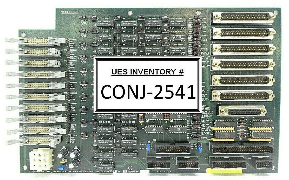 Used Lam Research 810-17030-5 Gas Panel PCB Rev. 2 Working Surplus