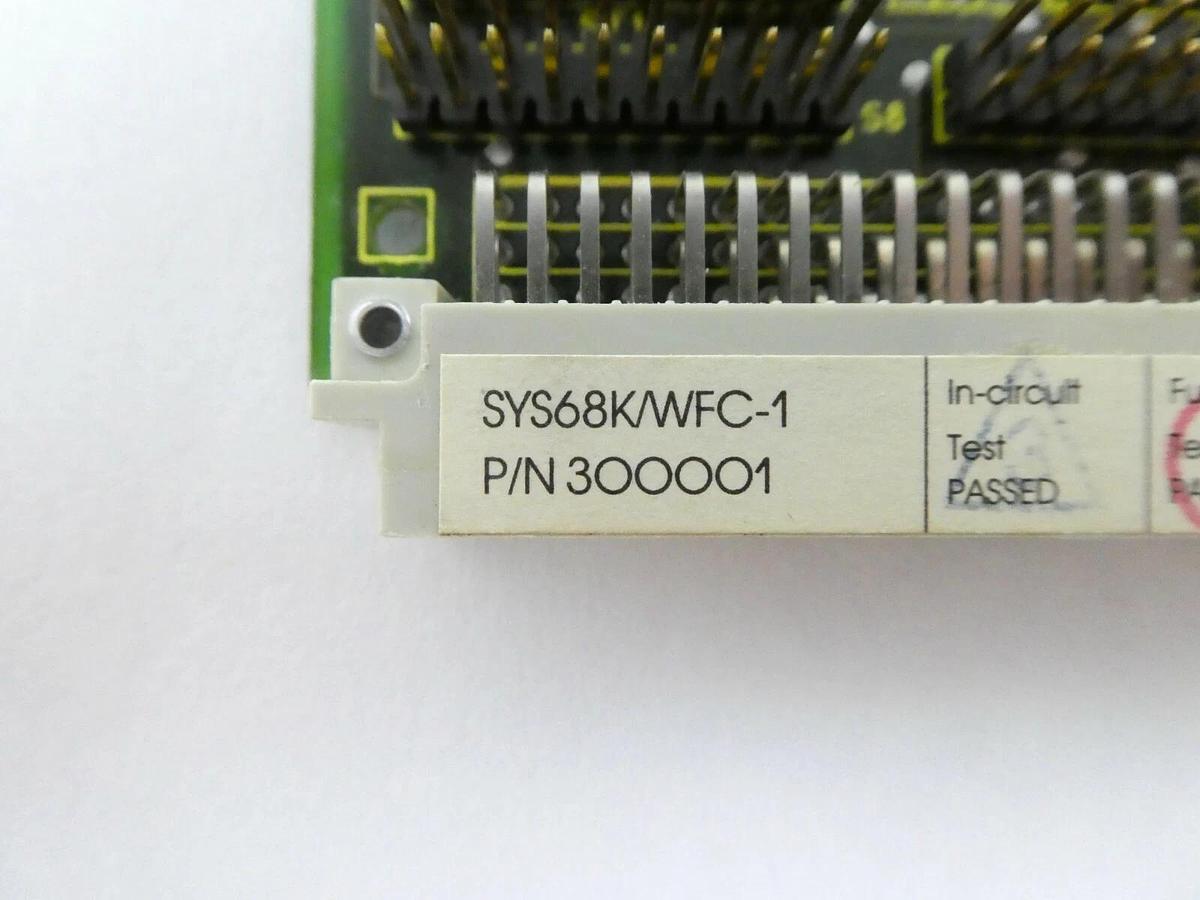 Used Force Computers 300001 VMEBus PCB Card SYS68K/WFC-1 Varian 109000001 Working