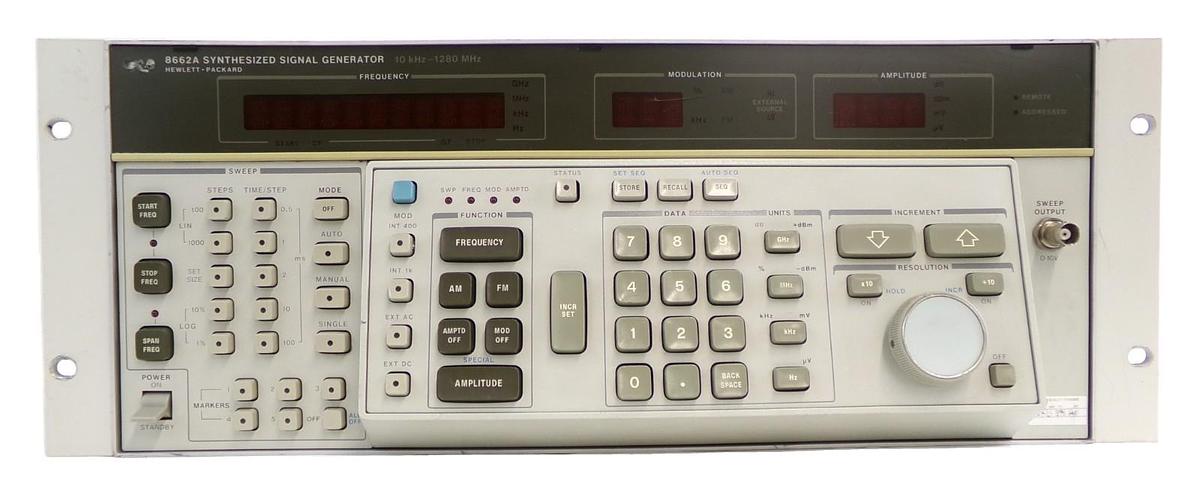Used HP Hewlett-Packard 8662A Synthesized Signal Generator Option 001 Untested Spare
