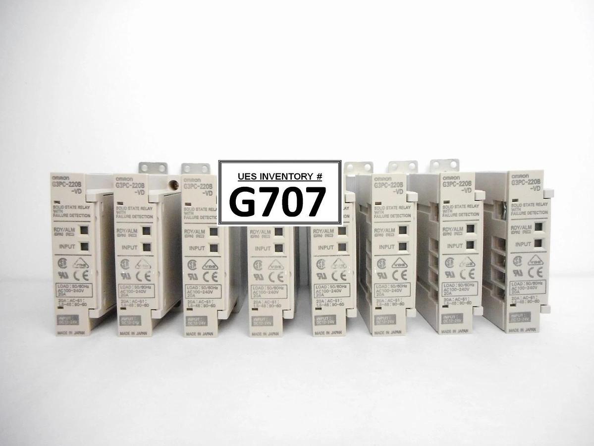 Used Omron G3PC-220B-VD Solid State Relay Reseller Lot of 8 Used Working