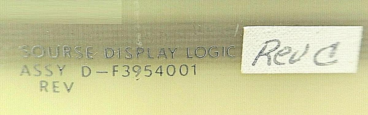 Used Varian Semiconductor VSEA D-F3954001 Source Display Logic PCB Rev. C Working