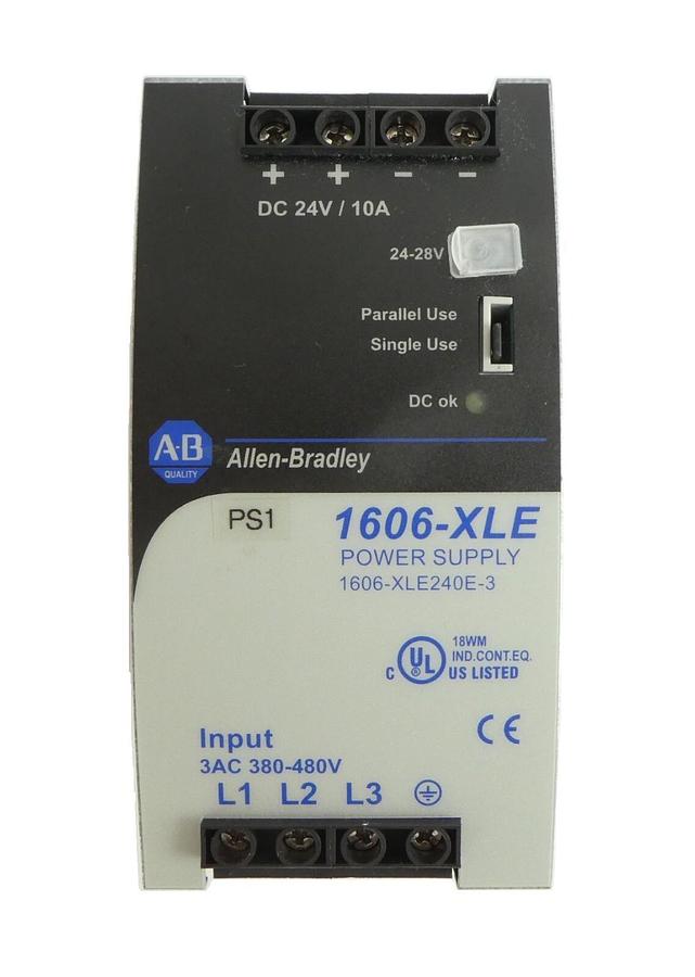 Used AB Allen-Bradley 1606-XLE240E-3 PLC Automation Power Supply 1606-XLE Working