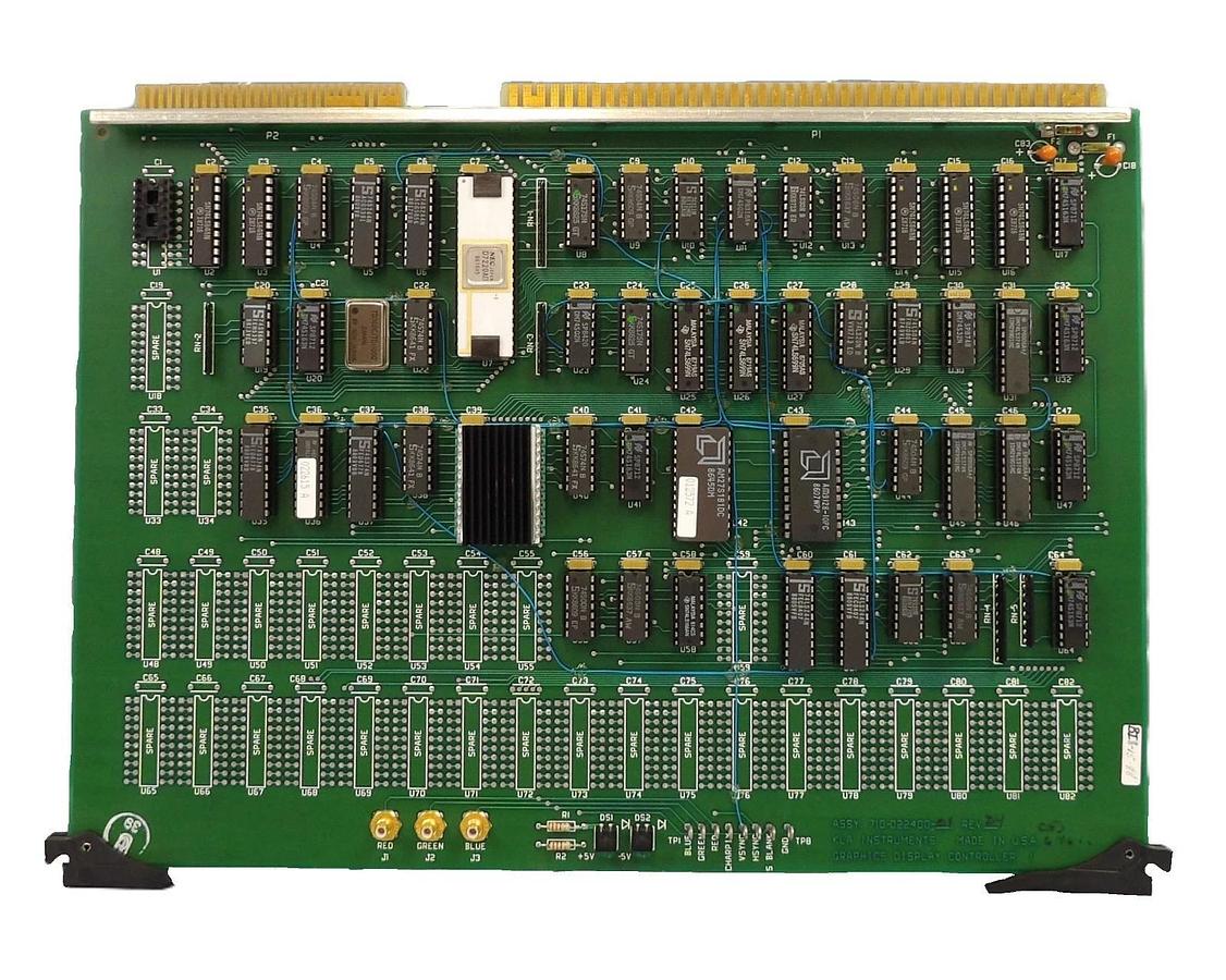 Used KLA Instruments 710-022400-01 Graphics Display Controller 1 PCB Card Working