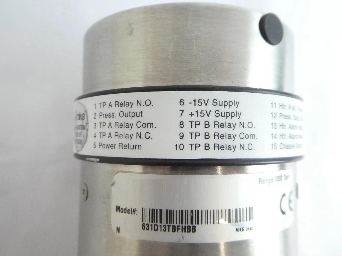 Used MKS Instruments 631D13TBFHBB Baratron Capacitance Manometer Type 631 Working