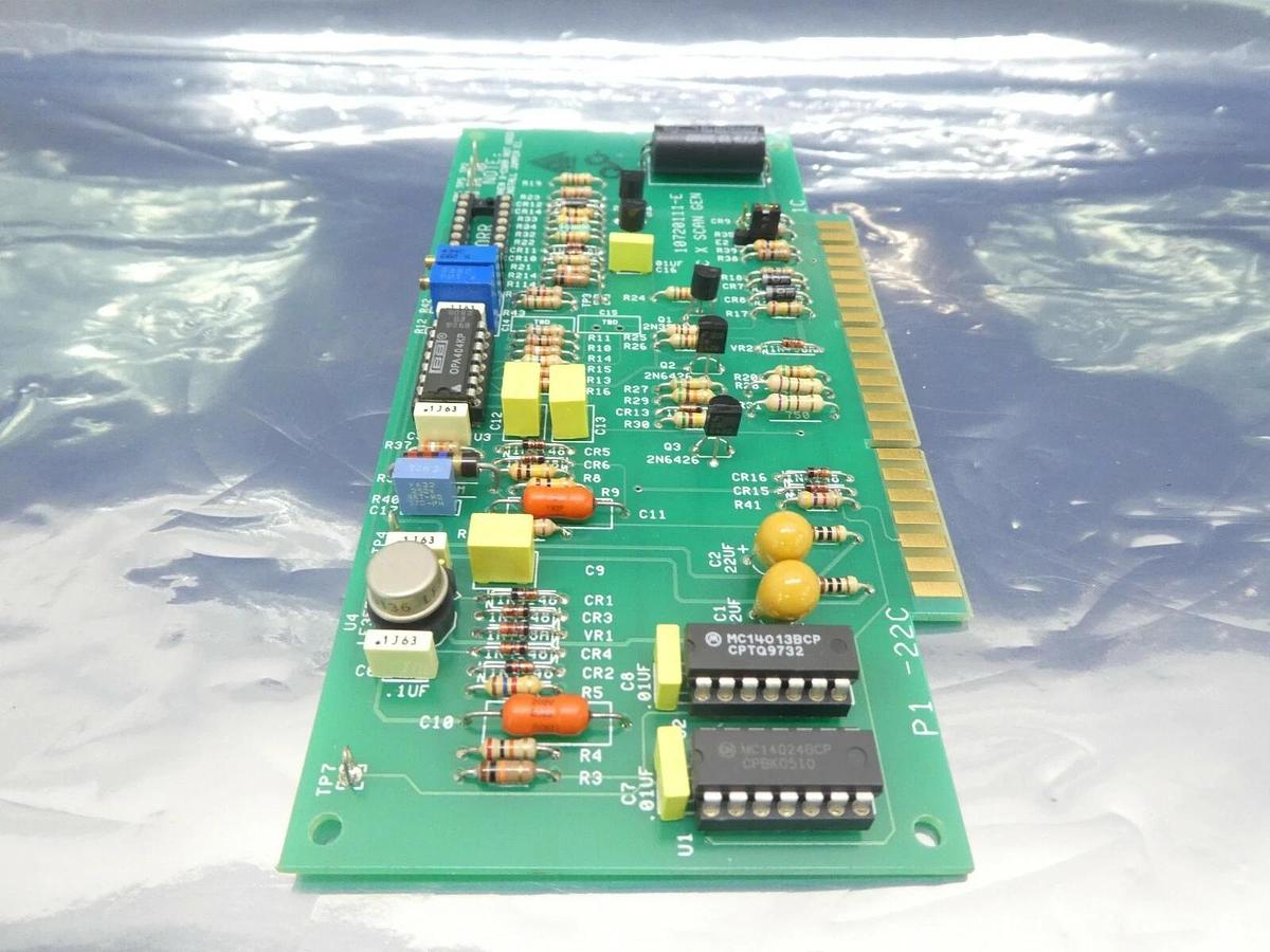 Used Brookhaven 10720111-E X Scan Gen PCB Card P1-22C Varian Ion Implant E20000185