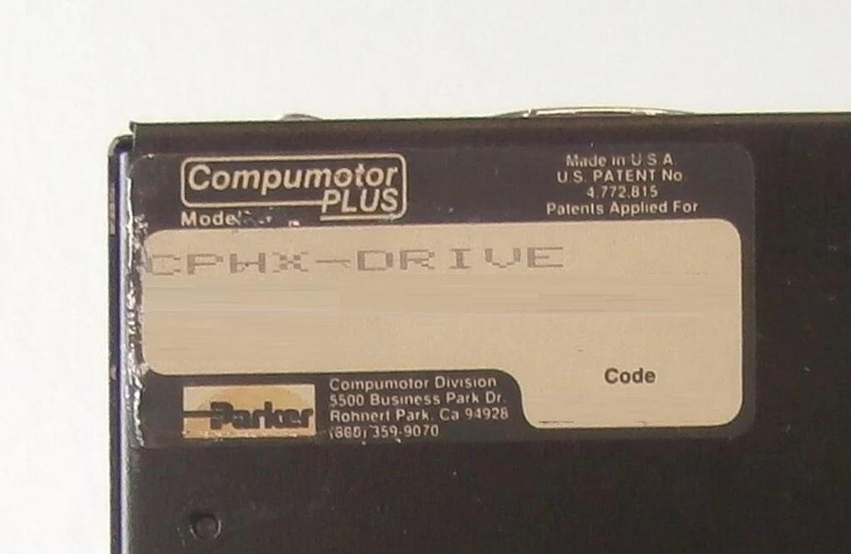 Used Parker CPHX-DRIVE Servo Motor Drive Compumotor PLUS Working Surplus