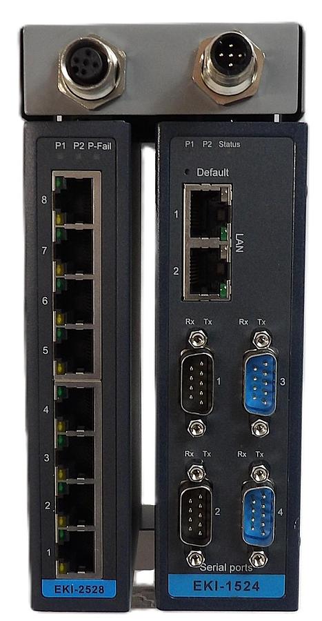 Used AMAT 0010-67323 Switch and Server Assembly Advantech EKI-2528 EKI-1524 Working