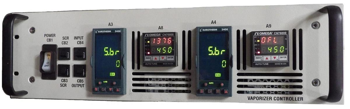 Used Varian E11072772 Eurotherm Dual Vaporizer Controller Assembly Working
